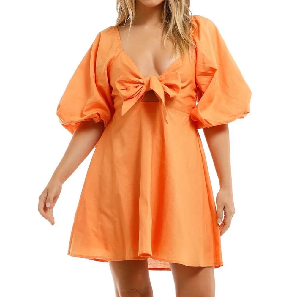 Charlie Holiday Sonny Minidress - Papaya